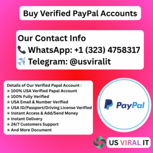 Buy Verified PayPal Accounts